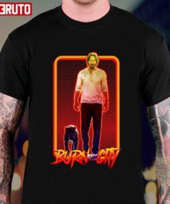 Burn The City Keanu Reeves Retro Design T-shirt