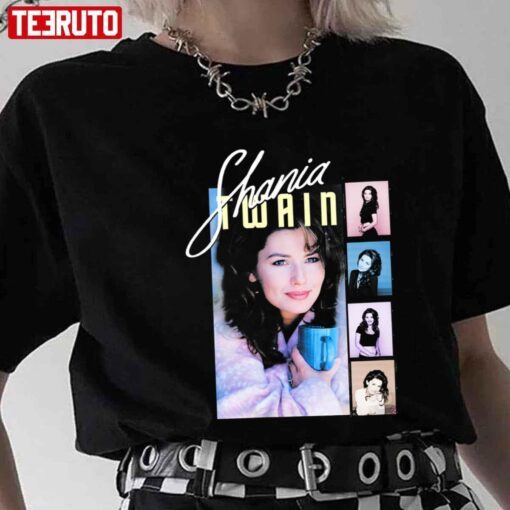 Canadian Singer Shania Twain Vintage Design Tee shirt