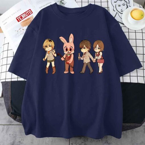 Chibi Silent Hill Characters Art Tee shirt