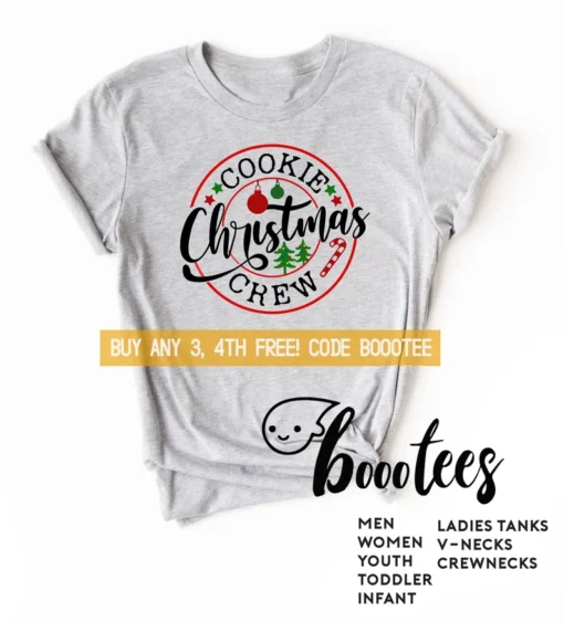 Christmas Cookie Crew Matching Family Pajamas Tee shirt