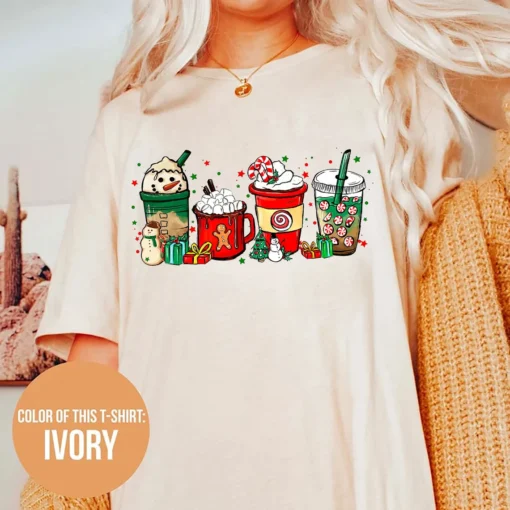 Christmas Latte Coffee Tee Shirt