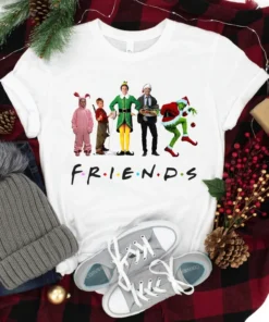 Christmas Movie Watching ,Christmas Friends Tee Shirt