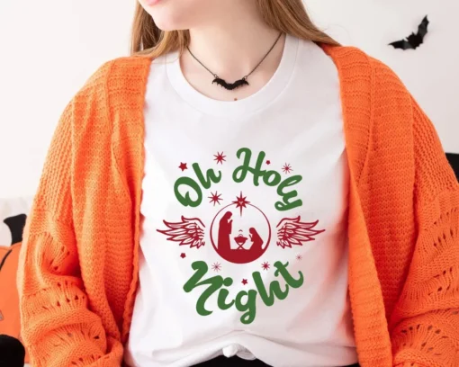 Christmas Oh Holy Night Tee Shirt