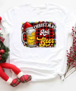 Christmas and Beer Tee Shirt