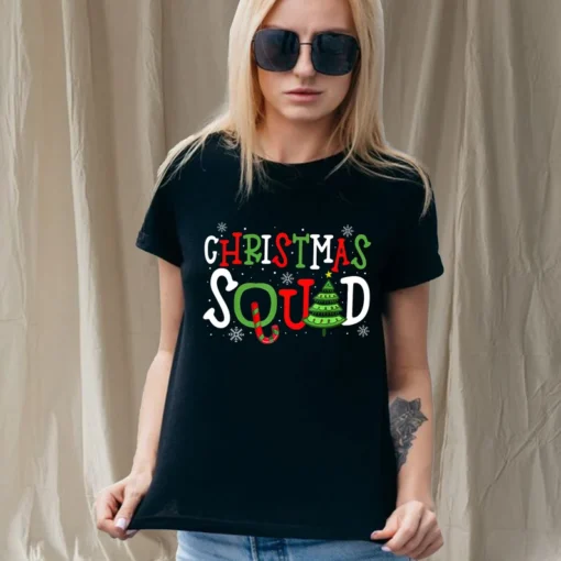 Christmas squad matching family pajama Tee Shirt