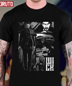 Comics Art Keanu Reeves Wick Tee shirt