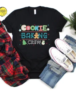 Cookie Baking Crew Christmas Tee Shirt