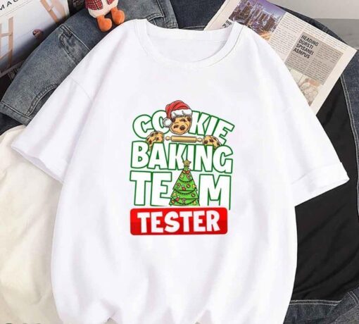 Cookie Baking Crew Shirt Christmas Cookie Baking Team Tester Tee Shirt