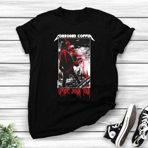 Corroded Coffin Band Stranger Things Tee Shirt