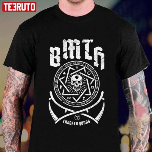 Croored Young Bmth Bring Me The Horizon Logo Tee shirt