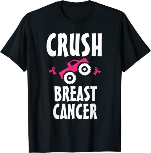 Crush breast cancer Awareness pink ribbon Tee Shirt