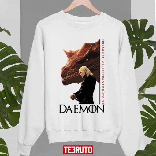 Daemon Targaryen And Caraxes House Of The Dragon Art Tee Shirt