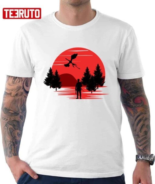 Daemon Targaryen Bloody Sunset House Of The Dragon Graphic Tee Shirt