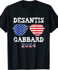 DeSantis Gabbard 2024 President Election Republican Ticket T-ShirtDeSantis Gabbard 2024 President Election Republican Ticket T-Shirt