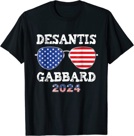 DeSantis Gabbard 2024 President Election Republican Ticket T-ShirtDeSantis Gabbard 2024 President Election Republican Ticket T-Shirt