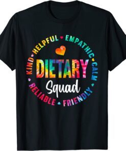 Dietary Squad Tie Dye Healthcare Worker Dietitian Squad Tee Shirt
