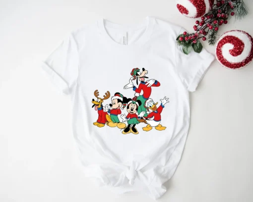 Disney Friends Merry Christmas Tee Shirt