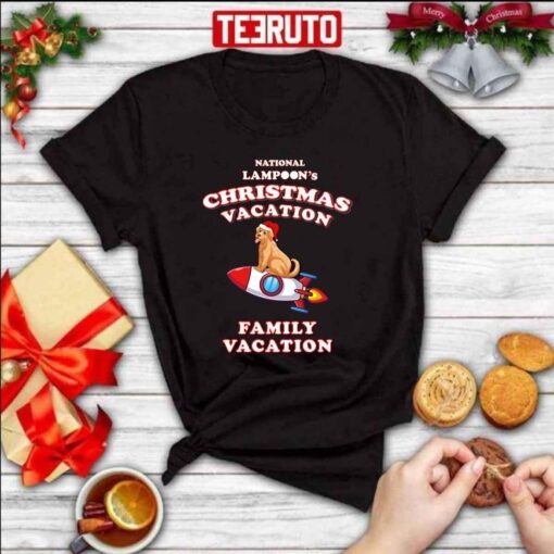 Dog And Rocket National Lampoon’s Cristmas Vacation Tee Shirt