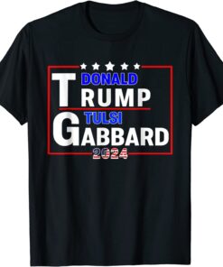 Donald Trump Tulsi Gabbard 2024 US Flag Tee Shirt