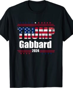 Donald Trump Tulsi Gabbard 2024 Usa Flag Tee Shirt