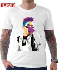 Dybala From Juventus In Wpap Digital Painting Tee Shirt