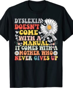 Dyslexia Daisy Groovy Awareness Tee shirt