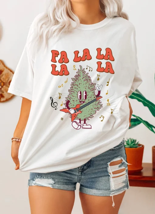 Fa La La La Festive Christmas Tee Shirt