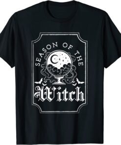 Fall Season of the Witch Edgy Halloween Tee Shirt