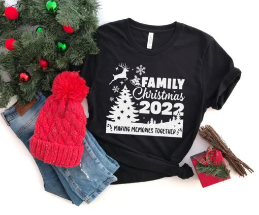 Family Christmas 2022 Making Memories Together Tee Shirt