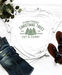 Farm Fresh Christmas Tree Tee Shirt