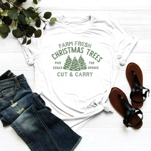 Farm Fresh Christmas Tree Tee Shirt