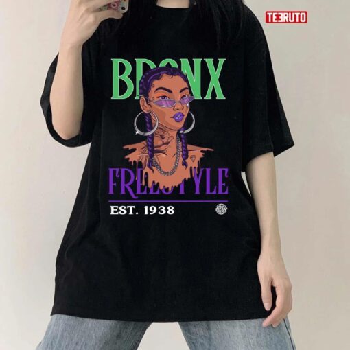 Female Rapper Bronx Freestyle EST 1938 Tee Shirt