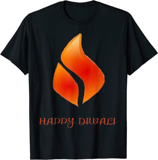 Fire Candle Light Happy Diwali Festival of Light Tee Shirt