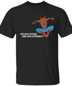 Frog with great software comes great responsibility Tee shirt