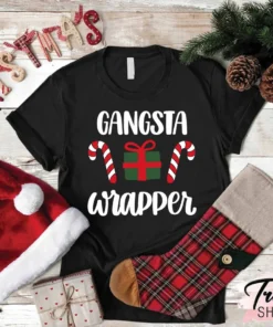 Gangsta Wrapper Merry Christmas Tee Shirt