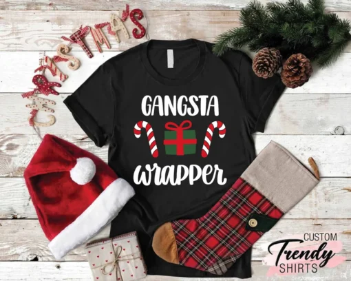 Gangsta Wrapper Merry Christmas Tee Shirt