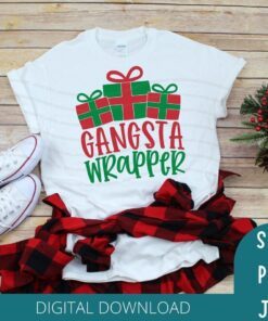 Ganster Wrapper Christmas Tee Shirt