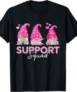 Gnomies Support Squad Breast Cancer Awareness Month T-Shirt