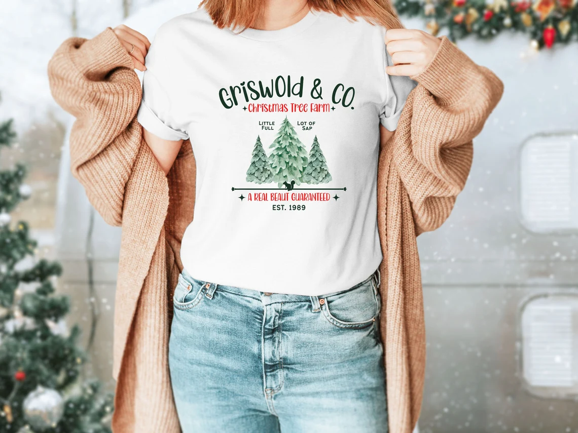 Griswold Co Christmas Tree Farm Tee shirt Griswold Co Christmas Tree Farm Tee shirt