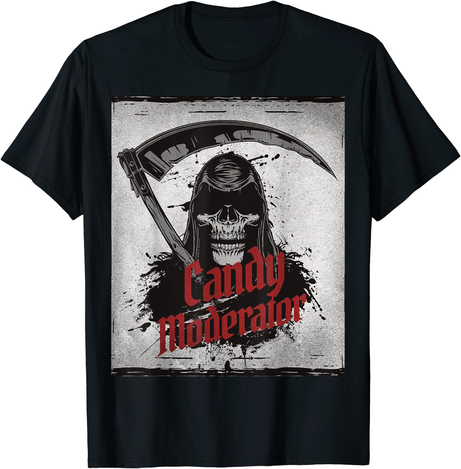 Halloween Candy Moderator Costume of Death Tee Shirt Halloween Candy Moderator Costume of Death Tee Shirt