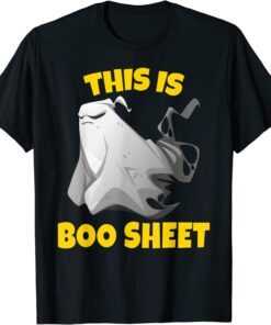 Halloween Ghost Costume Boo Sheet Tee Shirt