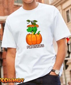 Halloween Pumpkasaurus Dinosaur Pumpkin Tee Shirt