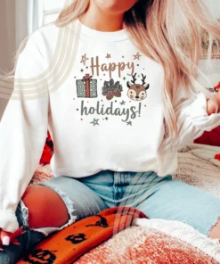 Happy Holidays Christmas Tee Shirt