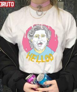 Hello Robbie Williams Mrs Doubtfire Tee shirt