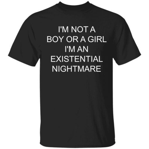 I’m not a boy or a girl i’m an existential nightmare Tee shirtI’m not a boy or a girl i’m an existential nightmare Tee shirt