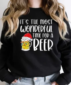 It's The Most Wonderful Time For A Beer Christmas Tee Shirt