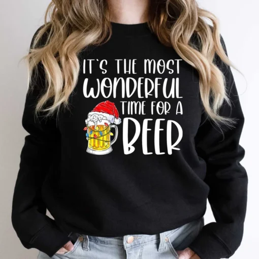 It's The Most Wonderful Time For A Beer Christmas Tee Shirt