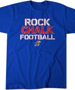 Kansas Football: Rock Chalk Football Tee Shirt