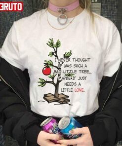 Love Charlie Brown Christmas Tree Graphic Tee Shirt