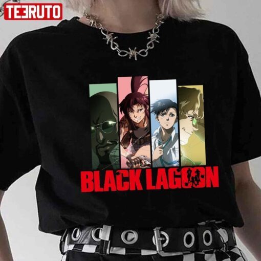 Main Characters Black Lagoon Anime Tee shirt